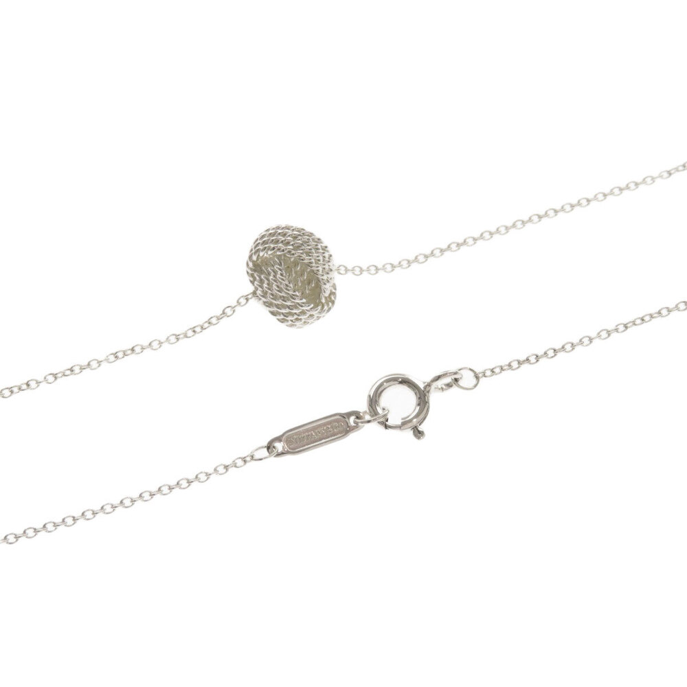Tiffany Mesh Ball Necklace Silver